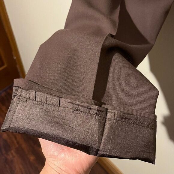 Vintage Pendleton Virgin Wool Trousers - Dark Chocolate Brown size 8 1990’s pant - Picture 8 of 9